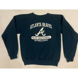 Vintage‎ Atlanta Braves  Crewneck Sweatshirt Logo 7 MLB Baseball Youth XL Mens S